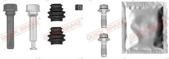 Führungshülsensatz, Bremssattel Hinterachse QUICK BRAKE 113-0014X Bild Führungshülsensatz, Bremssattel Hinterachse QUICK BRAKE 113-0014X