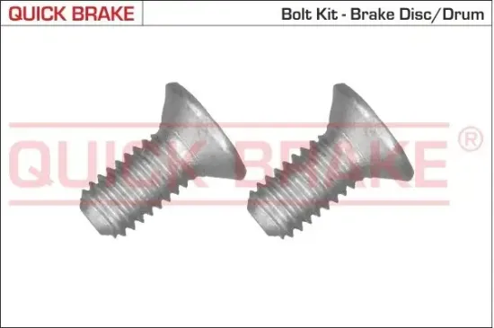 Schraubensatz, Bremsscheibe QUICK BRAKE 11671K Bild Schraubensatz, Bremsscheibe QUICK BRAKE 11671K