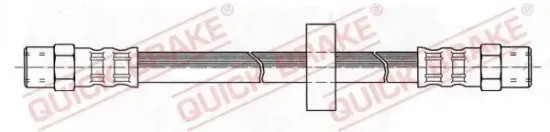 Bremsschlauch Vorderachse links Vorderachse rechts QUICK BRAKE 22.101 Bild Bremsschlauch Vorderachse links Vorderachse rechts QUICK BRAKE 22.101