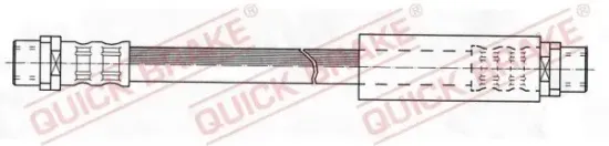 Bremsschlauch Vorderachse links Vorderachse rechts innen innen QUICK BRAKE 22.307 Bild Bremsschlauch Vorderachse links Vorderachse rechts innen innen QUICK BRAKE 22.307