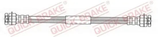 Bremsschlauch Hinterachse links Hinterachse rechts QUICK BRAKE 24.301 Bild Bremsschlauch Hinterachse links Hinterachse rechts QUICK BRAKE 24.301