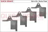 Anti-Quietsch-Folie, Bremsbelag (Rückenplatte) Hinterachse QUICK BRAKE 2896K