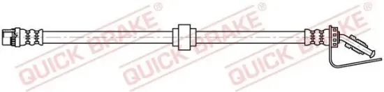 Bremsschlauch Vorderachse links Vorderachse rechts unten unten QUICK BRAKE 32.124 Bild Bremsschlauch Vorderachse links Vorderachse rechts unten unten QUICK BRAKE 32.124