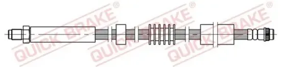 Bremsschlauch Vorderachse links Vorderachse rechts QUICK BRAKE 32.801 Bild Bremsschlauch Vorderachse links Vorderachse rechts QUICK BRAKE 32.801