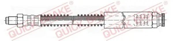 Bremsschlauch Vorderachse links Vorderachse rechts QUICK BRAKE 32.905