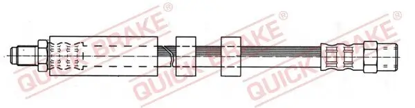 Bremsschlauch Hinterachse links Hinterachse rechts QUICK BRAKE 32.972