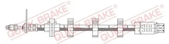 Bremsschlauch Vorderachse rechts QUICK BRAKE 32.984 Bild Bremsschlauch Vorderachse rechts QUICK BRAKE 32.984