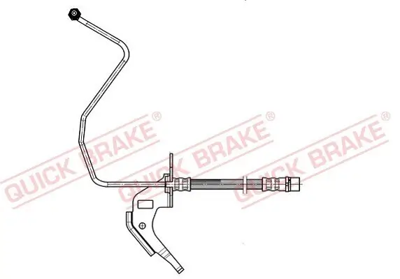 Bremsschlauch Hinterachse rechts QUICK BRAKE 35.914