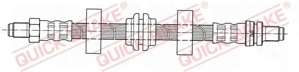 Bremsschlauch Hinterachse links Hinterachse rechts QUICK BRAKE 42.913