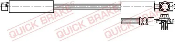 Bremsschlauch Hinterachse links Hinterachse rechts QUICK BRAKE 50.402X