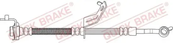 Bremsschlauch Vorderachse rechts QUICK BRAKE 50.722 Bild Bremsschlauch Vorderachse rechts QUICK BRAKE 50.722