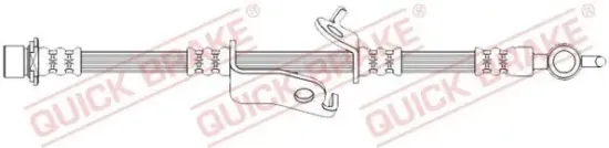 Bremsschlauch Vorderachse links QUICK BRAKE 50.730 Bild Bremsschlauch Vorderachse links QUICK BRAKE 50.730