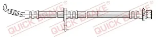 Bremsschlauch Vorderachse rechts QUICK BRAKE 50.809 Bild Bremsschlauch Vorderachse rechts QUICK BRAKE 50.809