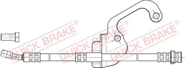 Bremsschlauch Vorderachse links QUICK BRAKE 50.838X
