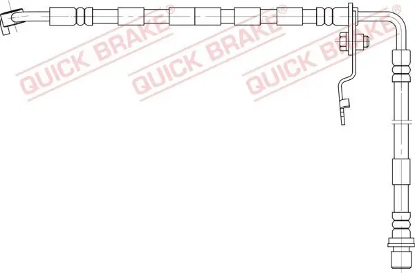 Bremsschlauch Vorderachse links QUICK BRAKE 50.892