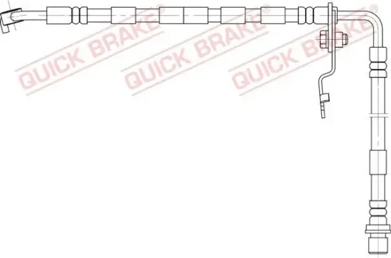 Bremsschlauch Vorderachse links QUICK BRAKE 50.892 Bild Bremsschlauch Vorderachse links QUICK BRAKE 50.892