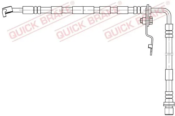 Bremsschlauch Vorderachse rechts QUICK BRAKE 50.893