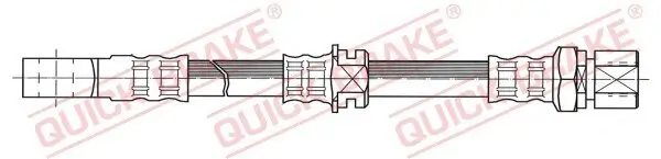 Bremsschlauch Vorderachse links Vorderachse rechts QUICK BRAKE 50.909