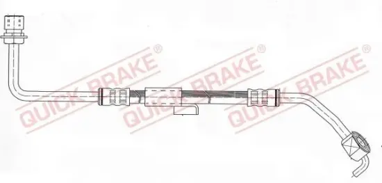 Bremsschlauch Vorderachse rechts QUICK BRAKE 50.948 Bild Bremsschlauch Vorderachse rechts QUICK BRAKE 50.948