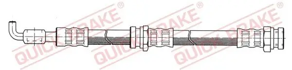 Bremsschlauch Vorderachse links Vorderachse rechts QUICK BRAKE 50.970