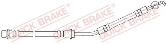 Bremsschlauch Vorderachse links QUICK BRAKE 58.866 Bild Bremsschlauch Vorderachse links QUICK BRAKE 58.866