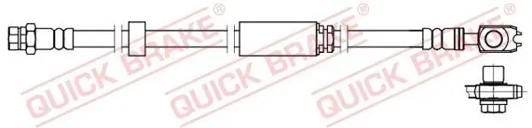 Bremsschlauch Vorderachse links Vorderachse rechts QUICK BRAKE 58.871X