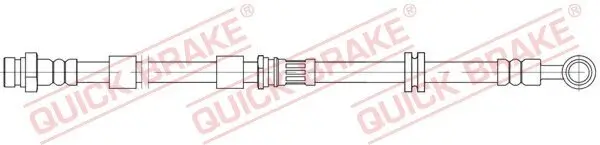 Bremsschlauch Vorderachse links QUICK BRAKE 58.891