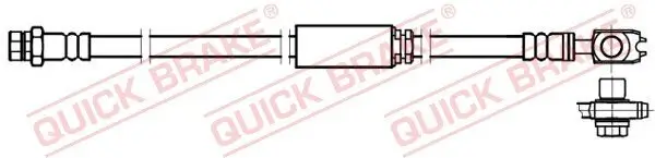 Bremsschlauch Vorderachse links Vorderachse rechts QUICK BRAKE 58.893X