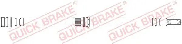 Bremsschlauch Hinterachse links Hinterachse rechts QUICK BRAKE 58.898