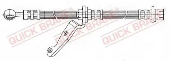 Bremsschlauch Vorderachse links QUICK BRAKE 59.901 Bild Bremsschlauch Vorderachse links QUICK BRAKE 59.901