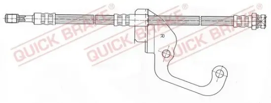 Bremsschlauch Vorderachse rechts QUICK BRAKE 59.921 Bild Bremsschlauch Vorderachse rechts QUICK BRAKE 59.921