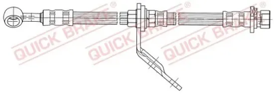 Bremsschlauch Vorderachse rechts QUICK BRAKE 59.923 Bild Bremsschlauch Vorderachse rechts QUICK BRAKE 59.923