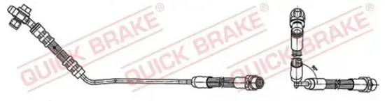 Bremsschlauch Hinterachse rechts QUICK BRAKE 59.942X Bild Bremsschlauch Hinterachse rechts QUICK BRAKE 59.942X