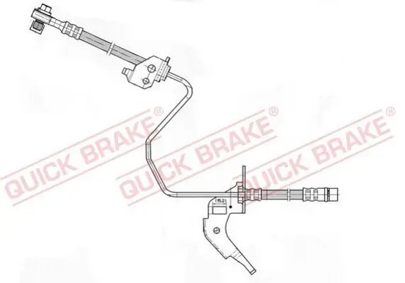 Bremsschlauch Hinterachse rechts QUICK BRAKE 59.959X