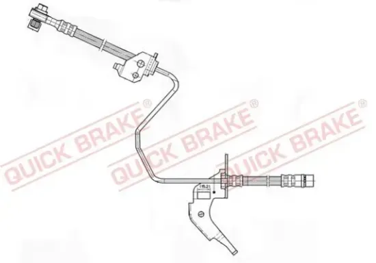 Bremsschlauch Hinterachse rechts QUICK BRAKE 59.959X Bild Bremsschlauch Hinterachse rechts QUICK BRAKE 59.959X