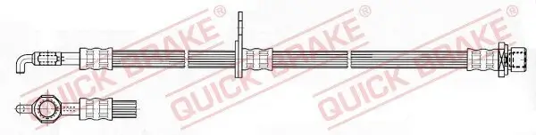Bremsschlauch Vorderachse rechts QUICK BRAKE 59.964