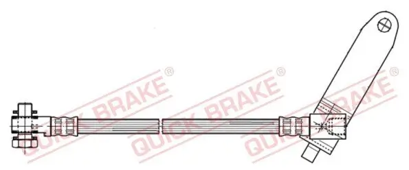 Bremsschlauch Vorderachse rechts QUICK BRAKE 59.979X