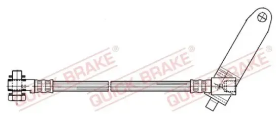 Bremsschlauch Vorderachse rechts QUICK BRAKE 59.979X Bild Bremsschlauch Vorderachse rechts QUICK BRAKE 59.979X