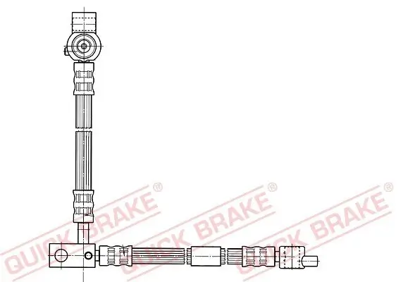 Bremsschlauch Vorderachse rechts QUICK BRAKE 59.994