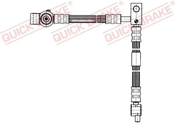 Bremsschlauch Vorderachse links QUICK BRAKE 59.995