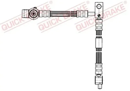 Bremsschlauch Vorderachse links QUICK BRAKE 59.995 Bild Bremsschlauch Vorderachse links QUICK BRAKE 59.995