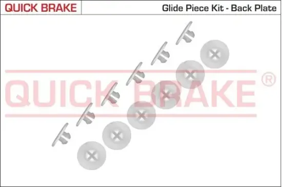 Zubehörsatz, Bremsbacken Hinterachse QUICK BRAKE 6858K Bild Zubehörsatz, Bremsbacken Hinterachse QUICK BRAKE 6858K