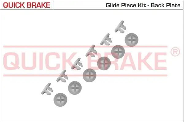 Zubehörsatz, Bremsbacken Hinterachse QUICK BRAKE 6859K