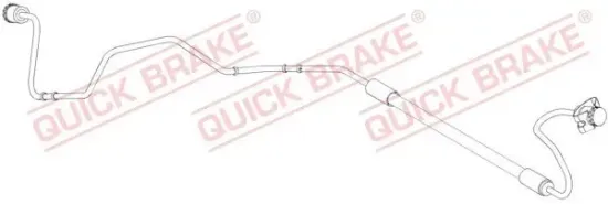 Bremsschlauch Hinterachse links außen QUICK BRAKE 96.014 Bild Bremsschlauch Hinterachse links außen QUICK BRAKE 96.014