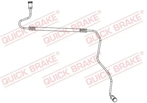 Bremsschlauch Hinterachse links außen QUICK BRAKE 96.017