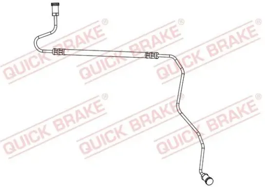 Bremsschlauch Hinterachse links außen QUICK BRAKE 96.017 Bild Bremsschlauch Hinterachse links außen QUICK BRAKE 96.017