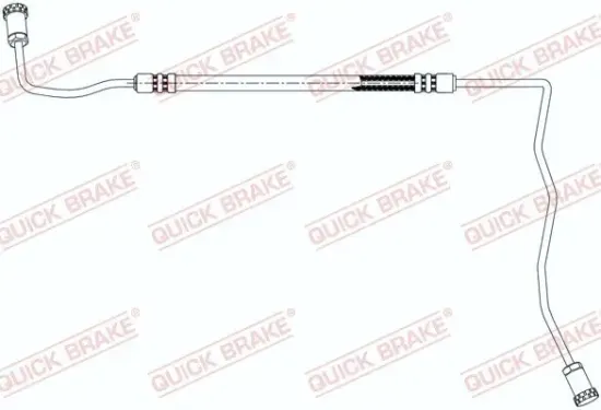 Bremsschlauch Hinterachse rechts außen QUICK BRAKE 96.021 Bild Bremsschlauch Hinterachse rechts außen QUICK BRAKE 96.021
