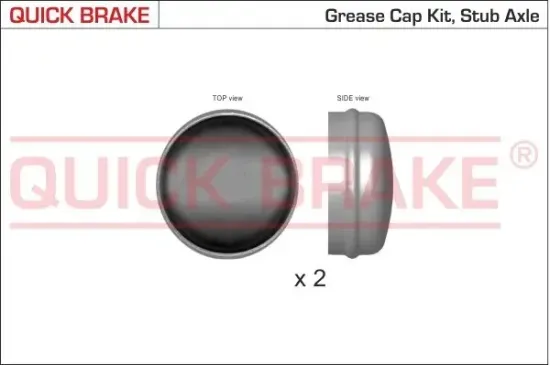 Kappe, Radlager Hinterachse QUICK BRAKE 9821K Bild Kappe, Radlager Hinterachse QUICK BRAKE 9821K