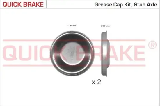 Kappe, Radlager Hinterachse QUICK BRAKE 9826K Bild Kappe, Radlager Hinterachse QUICK BRAKE 9826K