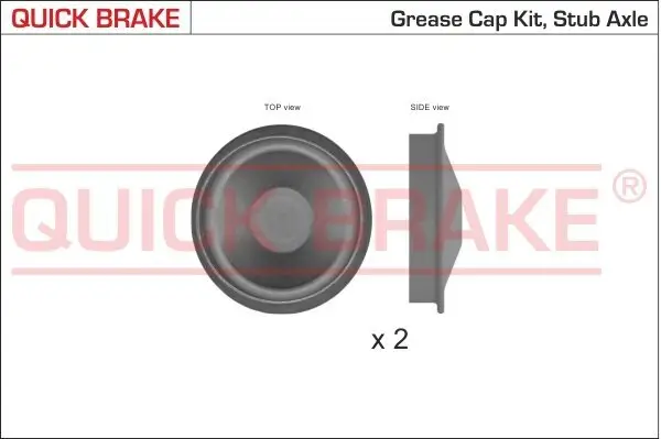 Kappe, Radlager QUICK BRAKE 9828K